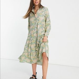 ISO!! Monki Floral Tiered Midi Dress